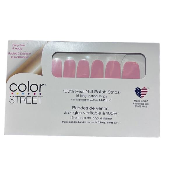 Color Street Himalayan Salt 100% Real Nail Polish Strips 16 Count Peel & Apply - Picture 1 of 6